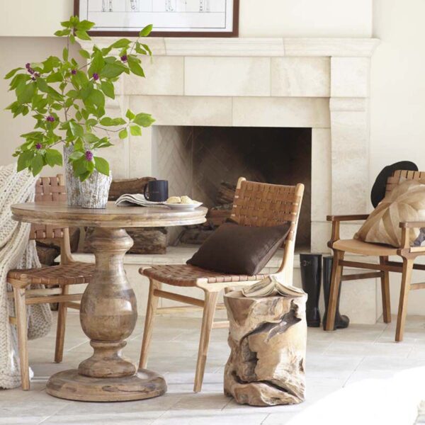 Rustic Pedestal Table - Image 5